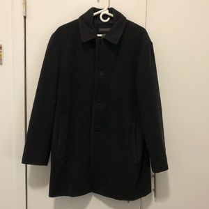 Dark Grey Banana Republic Coat Wool Cashmere